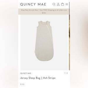 Quincy Mae Cotton Jersey Sleep Sack 1.0 TOG